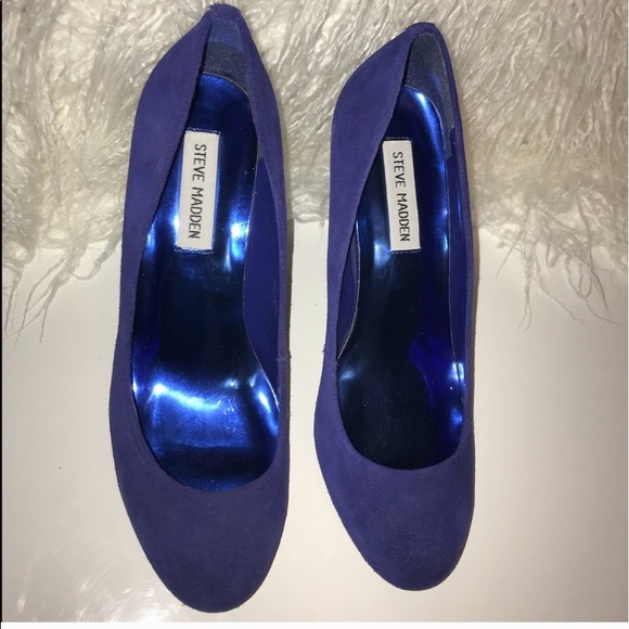 Steve Madden blue suede shoes - Picture 6 of 8